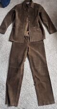 Nordstrom Women’s Leather Suit Set Brown And Medium , used for sale  Shipping to South Africa
