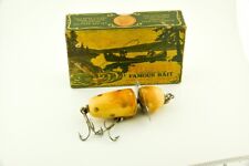 Isca de pesca antiga vintage Plueger Globe minnow ouro SPot na caixa JJ26, usado comprar usado  Enviando para Brazil