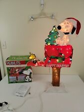 ProductWorks Peanuts 36" Snoopy on The Mailbox Prelit Yard Decoration Used Works for sale  Elliottsburg