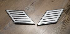 1964 64 Mercury Comet 4-Door Roof Pillar Emblems Chrome OEM for sale  Shipping to Canada