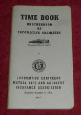 1971-72 Brotherhood of Locomotive Engineers Time Book Unused for sale  Shipping to South Africa