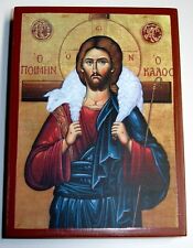Usado, Jesus Christus gute Hirte Ikone Icon good shepherd Ikona Ikonen orthodox Icoon comprar usado  Enviando para Brazil