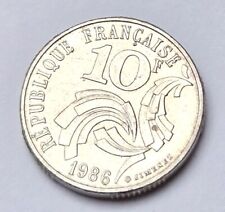 Usado, Pièce de monnaie 10 Francs Jimenez 1986 République Française segunda mano  Embacar hacia Argentina