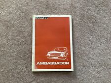 Austin ambassador manual for sale  STONE