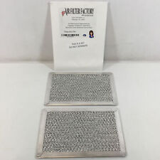Air Filter Factory Silver Aluminum Grease Microwave Oven Filter Pack Of 2 for sale  Shipping to South Africa