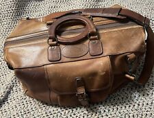 Bolsa de viagem Bob Timberlake de couro, transporte, mala de couro desgastada comprar usado  Enviando para Brazil