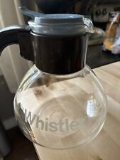 VTG THE WHISTLER Coffee Pot GEMCO 8 cup Glass Stove Top Tea Kettle CARAFE for sale  Shipping to South Africa