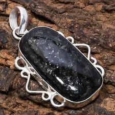 Nuummite Gemstone 925 Sterling Silver Jewelry Pendant 1.89" for sale  Shipping to South Africa