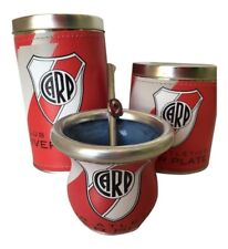  RIVER PLATE - MATE Set: MATE + PAJA + YERBERA + AZUCARERO Fútbol Argentina segunda mano  Argentina 