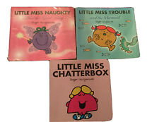 3x Little Miss Books. Little Miss Naughty, Little Miss Trouble & Chatterbox for sale  GREAT YARMOUTH