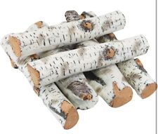 ceramic birch logs fireplace for sale  Louisa