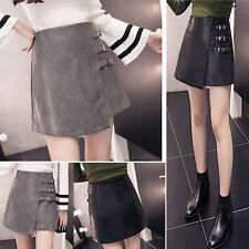 Mini Gonna Donna Autunno Inverno Simil Pelle PU Leather Mini Skirts 130048 comprar usado  Enviando para Brazil