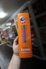 SCARCE 1950s ORANGE CRUSH SODA POP PAINTED METAL THERMOMETER SIGN PEPSI COKE RC for sale  Shipping to South Africa