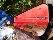 Usado, Antiguo violín antiguo vintage con arco y estuche para restauración repuesto para reparación segunda mano  Embacar hacia Argentina