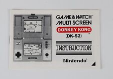 Original DONKEY KONG Nintendo Game & Watch MANUAL - Impresso no Japão DK-52 Vermelho comprar usado  Enviando para Brazil