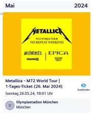 Metallica m72 tour gebraucht kaufen  Radolfzell