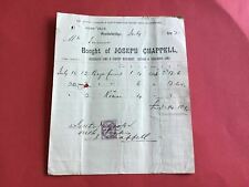 Joseph chappell 1882 for sale  HOVE
