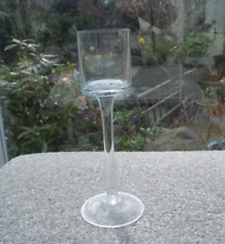 Stemmed clear glass for sale  LEICESTER