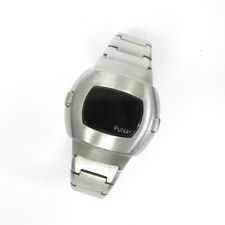 1970s Gents SS 42MM P3 Pulsar Hamilton Red LED Watch -Module 301 -3013 Repair NR, used for sale  Shipping to South Africa