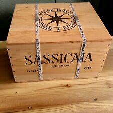 Sassicaia 2018 cassa usato  Roma