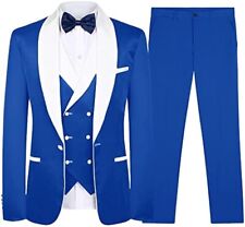 Terno masculino slim fit 3 peças jaqueta calça colete estilo um botão negócios casual comprar usado  Enviando para Brazil