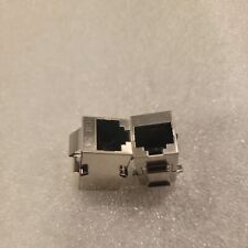 Lote de 2 acopladores RJ45 conector extensor Ethernet Cat 5e adaptador de cabo Ethernet comprar usado  Enviando para Brazil