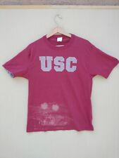 Vintage USC Trojans College Shirt Men’s Size Large Single Stitch VTG Flaws for sale  Shipping to South Africa
