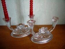 Bougeoirs cristal double d'occasion  Sierentz