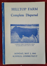 Livro: Hilltop Farm Complete Holstein Dispersal/ Suffield CT/2 de maio de 1960 comprar usado  Enviando para Brazil