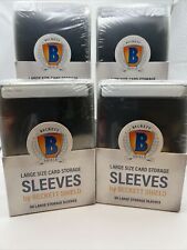 Beckett Shield Large Size Semi-Rigid Sleeves 4 Packs of 50, 200 Total, used for sale  Shipping to South Africa