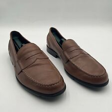 Rockport M76444 Mens Size 12M Shoes Trutech Dark Brown Penny Loafers Walkability for sale  Shipping to South Africa