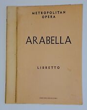 Libretto arabello 1955 for sale  Matamoras