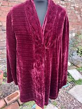 Burgundy quilted velvet for sale  BRIDGWATER