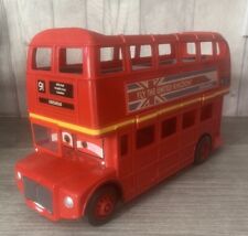 Usado, Transportador de dois andares Disney Pixar Cars Crosshead grande vermelho ônibus Londres comprar usado  Enviando para Brazil