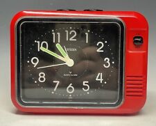 Usado, Relógio despertador vintage vermelho Citizen quartzo operado por bateria comprar usado  Enviando para Brazil