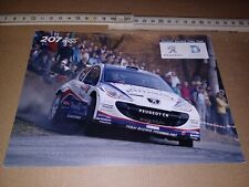 cartolina postcard rally rallye wrc Pavel Valousek - Lukas Kostka - Peugeot 207, używany na sprzedaż  PL