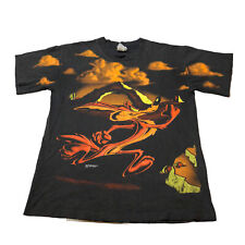 Vintage Looney Tunes 1995 Wile E. Coyote Roadrunner AOP T-Shirt Size Large, used for sale  Shipping to South Africa