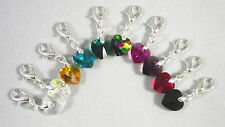 Crystal heart clip for sale  WALSALL