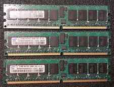 Lot of 5 Samsung 512MB DDR2-400MHz PC2-3200 ECC M393T6450FZ3-CCC for sale  Shipping to South Africa