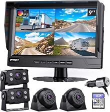 Monitor DVR DVKNM Ultimate 9" com kit de câmera Quad Split IP69 para trailers e caminhões comprar usado  Enviando para Brazil