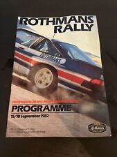 Rothmans rally september for sale  BRIDLINGTON