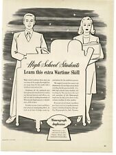 1943 A B DICK Mimeograph Duplicator learn wartime skill WWII Vintage Print Ad for sale  Shipping to South Africa