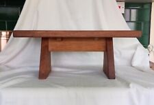 Vintage Mid Century hand made real Chunky wood side coffee table plant stand for sale  Shipping to South Africa