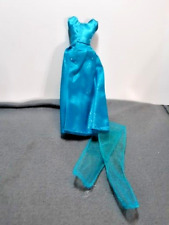 Vestidos Barbie caseiros azuis cintilantes com dobras de ombro, usado comprar usado  Enviando para Brazil