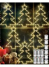Paquete de 6 luces para ventana de Navidad VIHOSE 45 luces LED árbol de Navidad 8 modos segunda mano  Embacar hacia Argentina