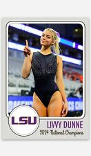 Used, Olivia Livvy Dunne Custom LSU Tigers NATIONAL CHAMPIONS Card Limited Edition for sale  Shipping to South Africa