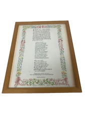 Framed poem minnie for sale  WELWYN GARDEN CITY