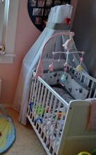 Babybett himmelstange betthimm gebraucht kaufen  Berlin