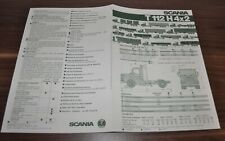 1984 Scania T112 H 4x2 especificação caminhão folheto Prospekt Brasil comprar usado  Enviando para Brazil