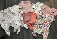 Used, Baby Girl’s First Size 0-1 Months Clothes Bundle Sleepsuits Bodysuits Vest Dress for sale  Shipping to South Africa